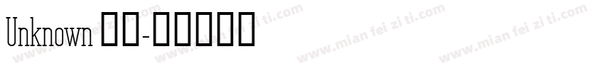 Unknown 粗体字体转换